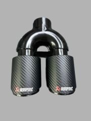 Akrapovic Egzoz Ucu Açılı Çift Çıkış