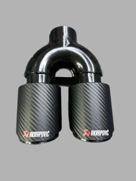 Akrapovic Egzoz Ucu Açılı Çift Çıkış