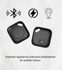 Akıllı Takip Cihazı Kayıp Önleyici Siyah GPS İzleyici