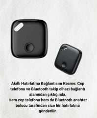 Akıllı Takip Cihazı Kayıp Önleyici Siyah GPS İzleyici