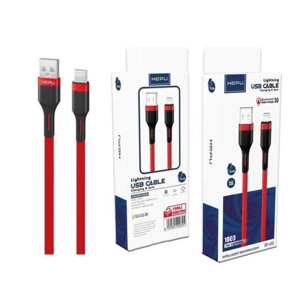 HEPU HP-413 iOS 2.1A Hızlı Data & Şarj Kablosu (1 Metre) Beyaz