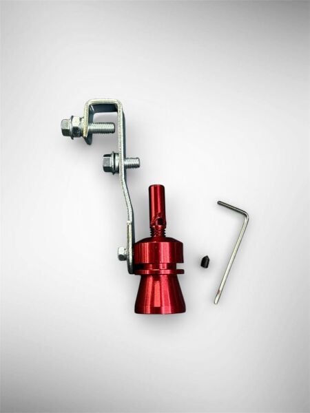 Islık Egzoz Aparatı Islık Sesi Çıkartan Egzoz Aparatı Kırmızı Tüm Araçlara Uyumlu