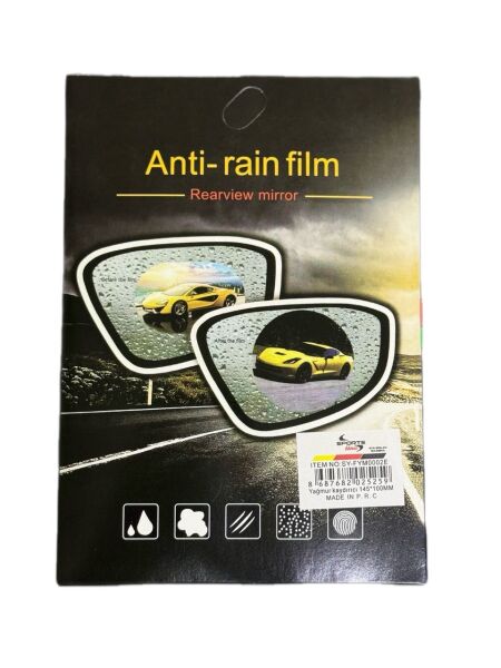 Yağmur Suyu Kaydırıcı Oto Cam Film Araç Yan Dikiz Aynası Buğu Önleyici Araba Su Tutmaz Film