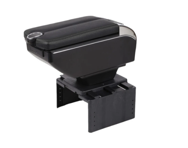 6 USB 1 Type-c Girişli Kolçak Her Araca Uygun Kolçak Kol Dayama Çift Açılır Siyah