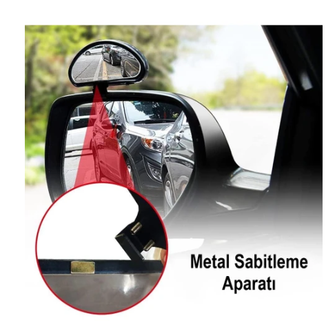 Araba Dış Ayna Üstü İlave Kör Nokta Aynası Eğitmen Aynası