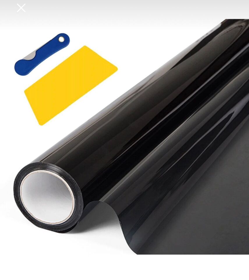 Ev Ofis Oto Cam Filmi 50cm X 300cm Dark Black Yapışkanlı