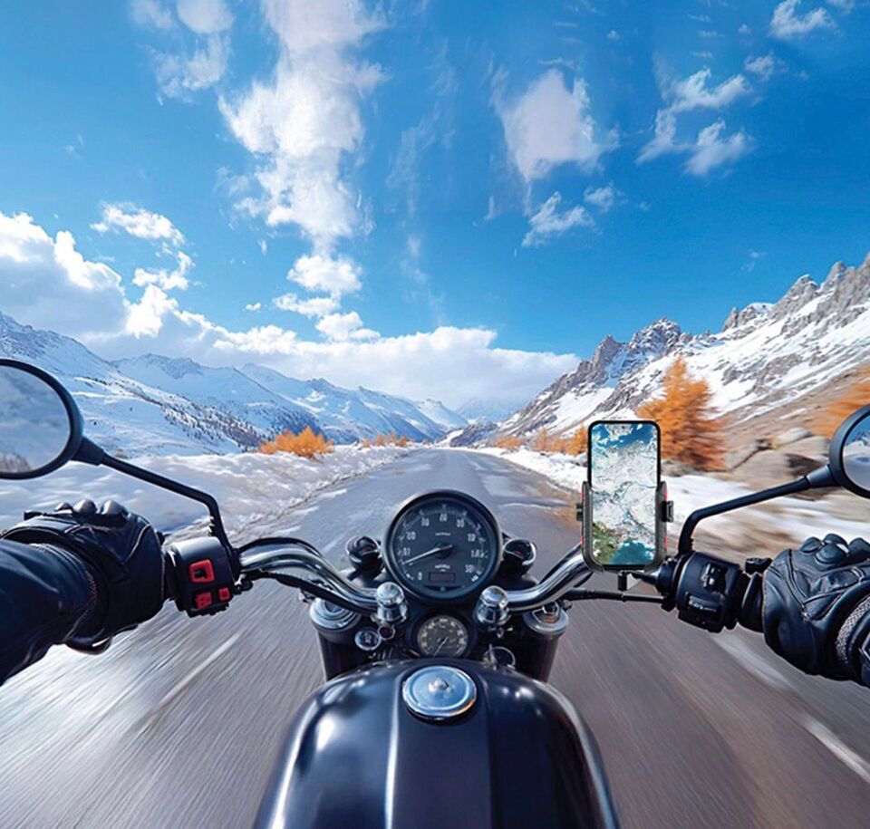 Telefon Tutucu Motorsiklet Oto Aksesuarları JX062 Siyah