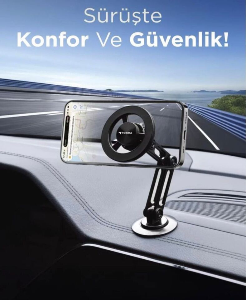 Telefon Tutucu Manyetik Çok Amaçlı Araç İçi Oto Aksesuarları JX052 Siyah