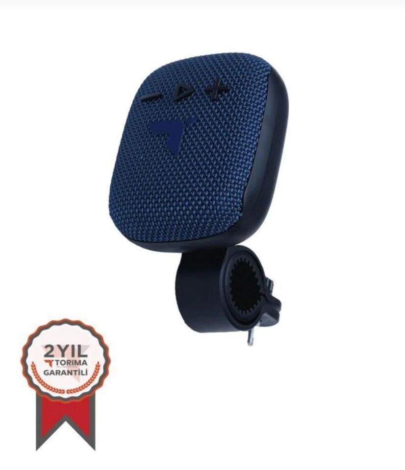 Bluetooth Hoparlör Motorsiklet Bisiklet Kablosuz Speaker D34 Mavi