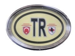 TR~Oval Krom Çerçeve