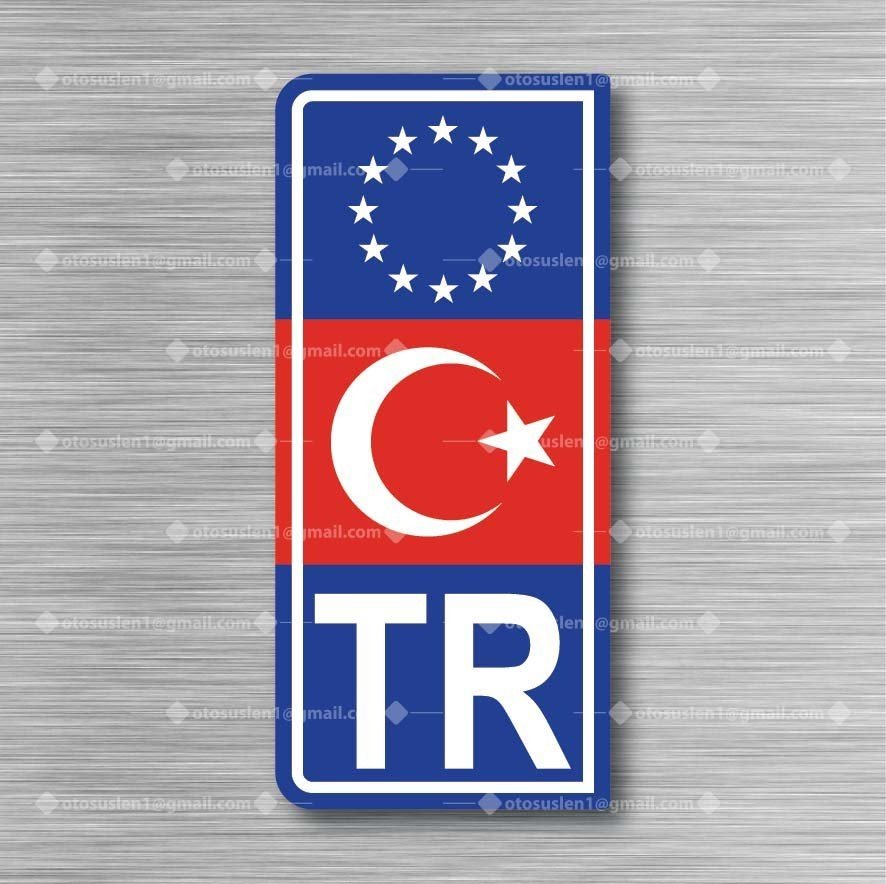 Alüminyum TR Plaka Avrupa (çift)