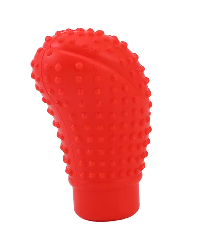 Tırtıklı Silikon Vites Kılıfı (kırmızı)