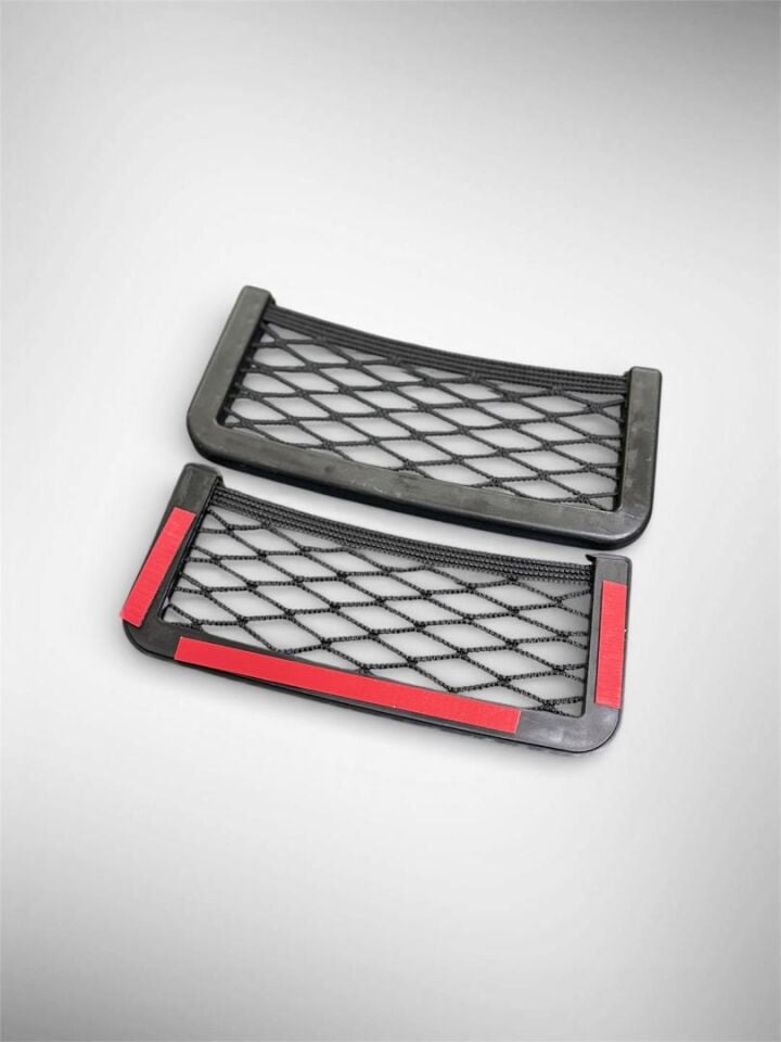 Cep Telefon Tutucu Araç İç Esnek Organizer Yapışkanlı Fileli Ceplik File Gözlük Tutucu 15x7,5 cm