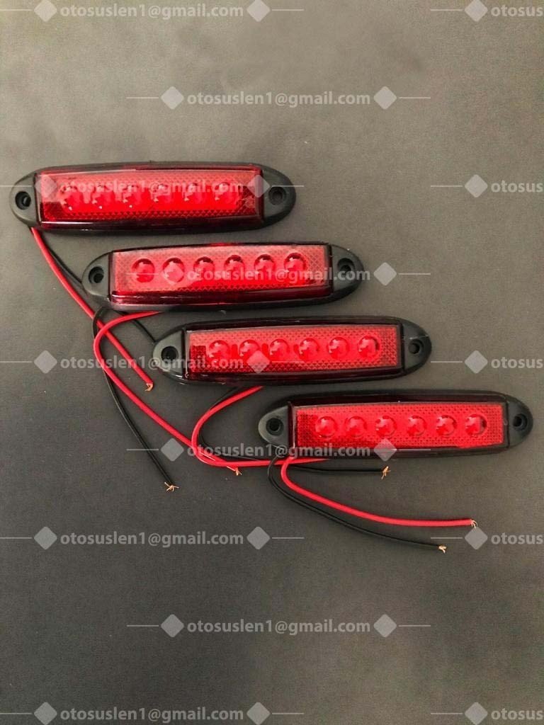 6'lı Led Kırmızı (kafesli)