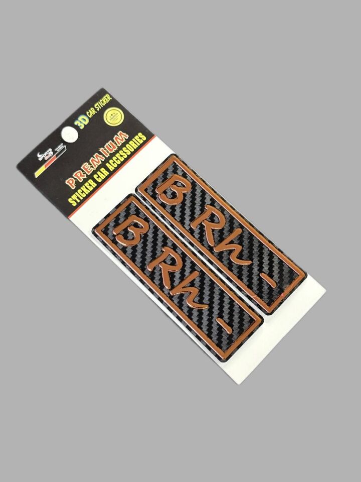 Kan Grubu Seti B rh- Motosiklet ve Araç Uyumlu Kabartmalı Sticker Karbonlu