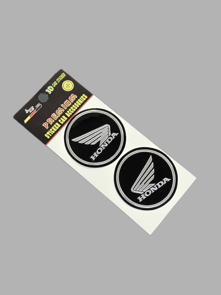 Honda Kabartmalı Sticker 2 li Siyah