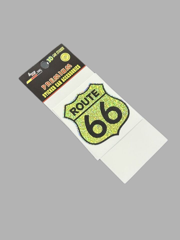 Route 66 Hologramlı Sticker