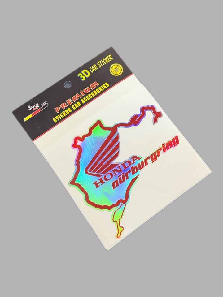 Honda Nürburgring Hologramlı Sticker