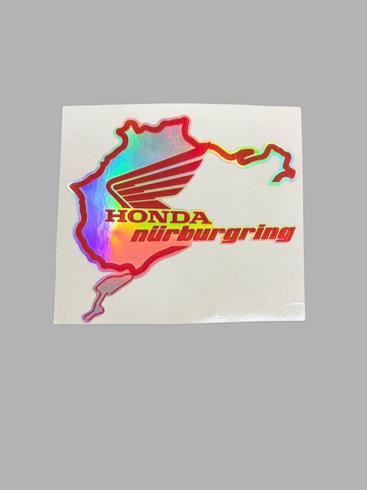 Honda Nürburgring Hologramlı Sticker