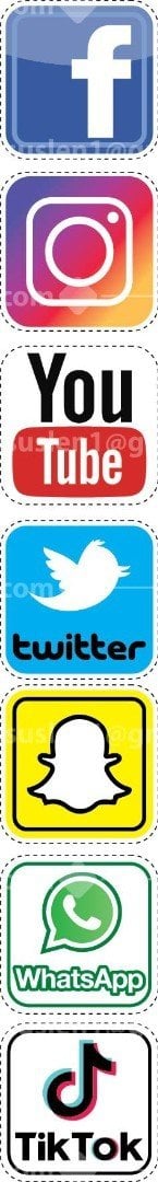 Sosyal medya ince Sticker
