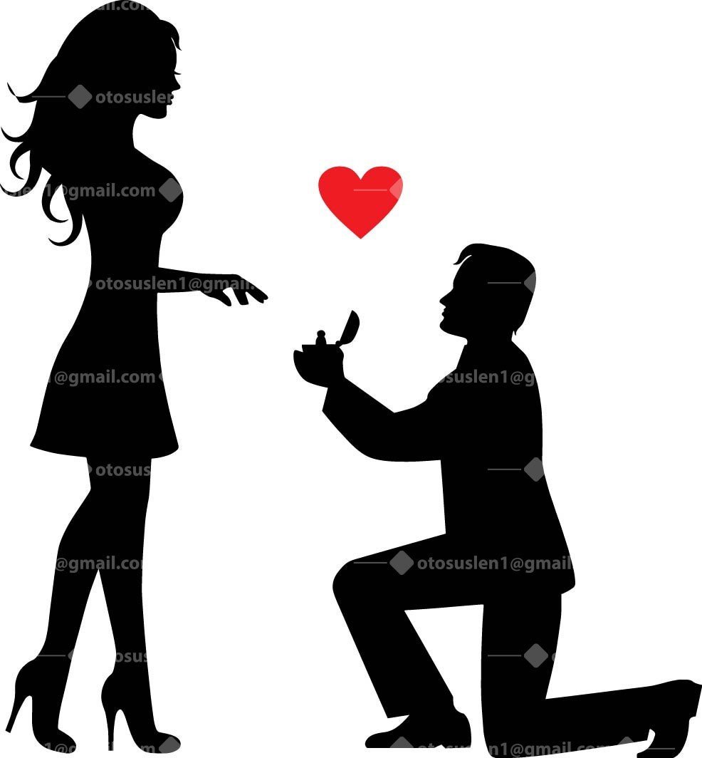 Evlilik teklifi sticker