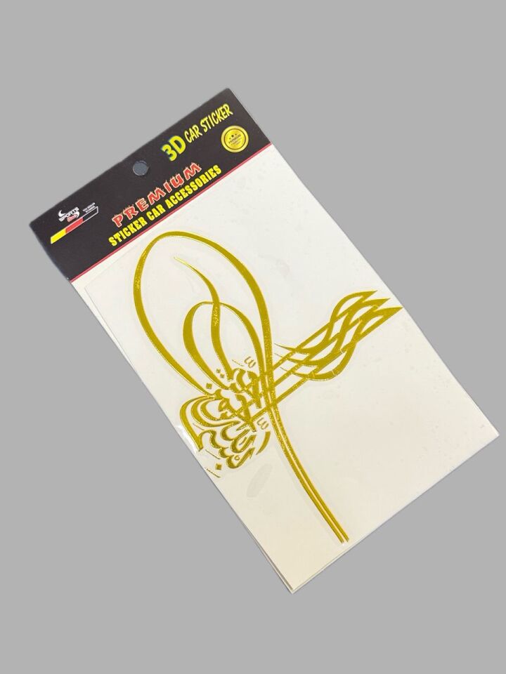 Osmanlı Tuğrası Altın Renk Sticker