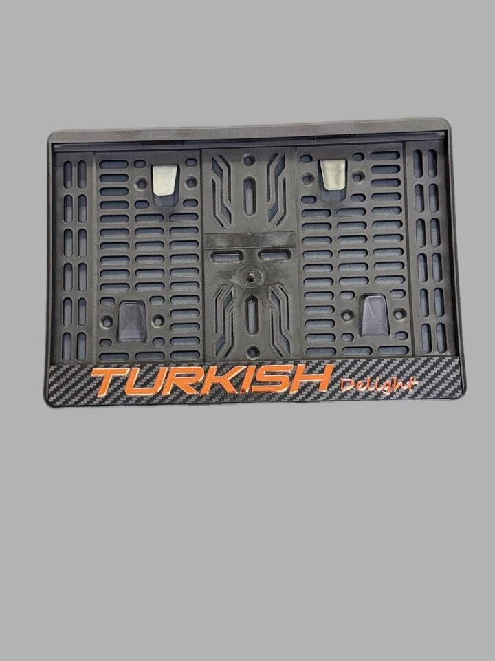Motosiklet Plakalık Turkish Delight Karbonlu