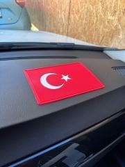 Ay yıldız torpido üstü kaydırmaz ped