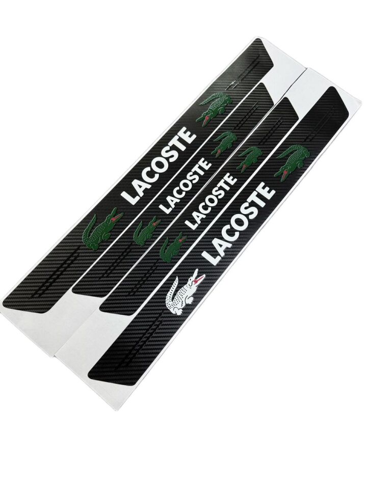 Lacoste Logolu Karbon Kapı Eşiği Koruyucu Bant Folyo 4 Set