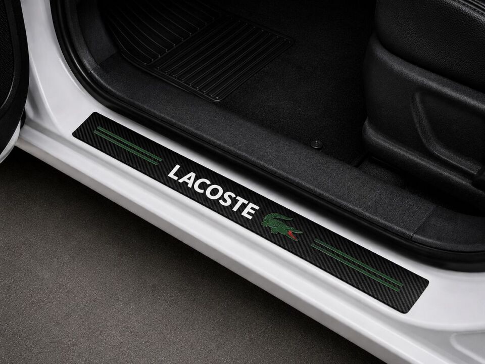 Lacoste Logolu Karbon Kapı Eşiği Koruyucu Bant Folyo 4 Set