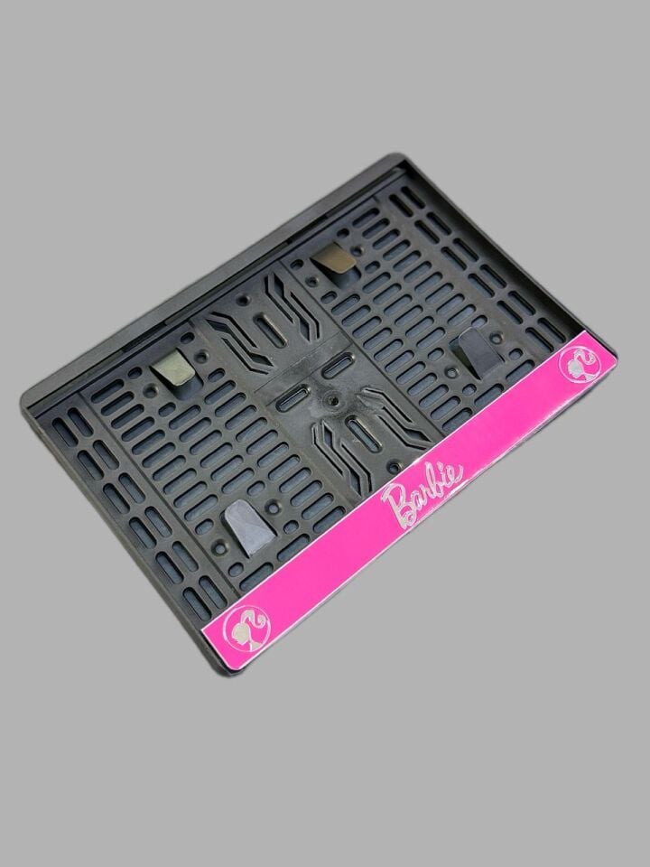 Motosiklet Plakalık Barbie Metalize