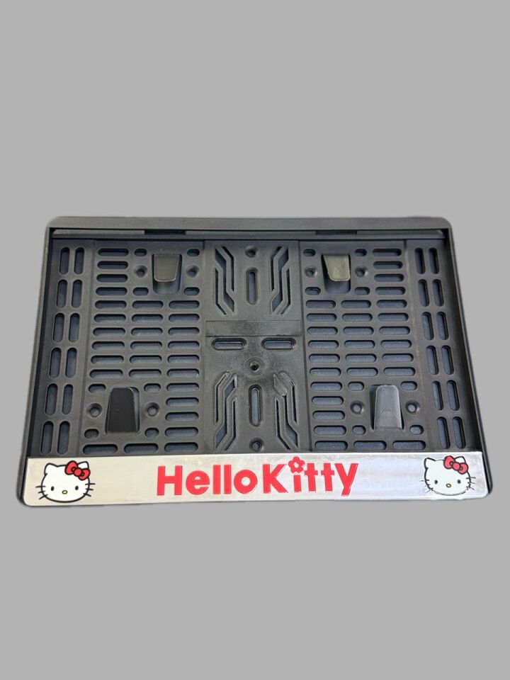 Motosiklet Plakalık Hello Kitty Metaliza