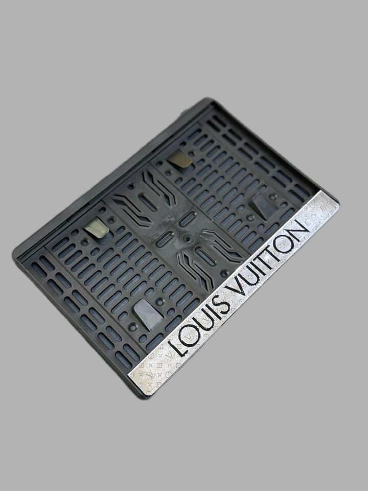 Motosiklet Plakalık Luis Vuitton Metalize