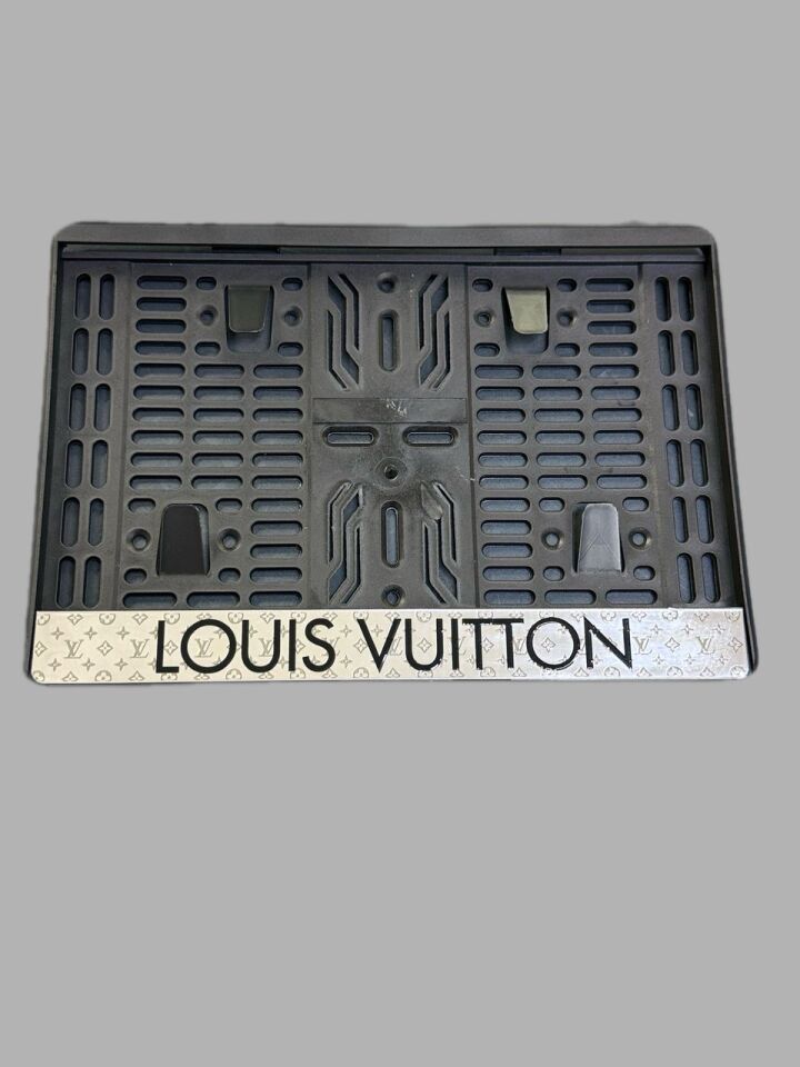 Motosiklet Plakalık Luis Vuitton Metalize