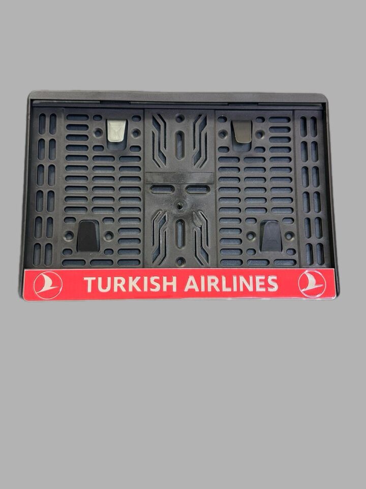 Motosiklet Plakalık Turkish Airlines Metalize
