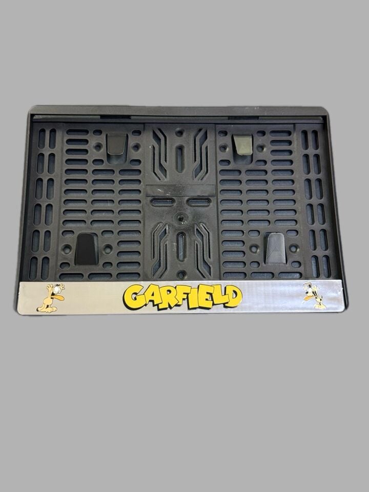 Motosiklet Plakalik Garfield Metalize