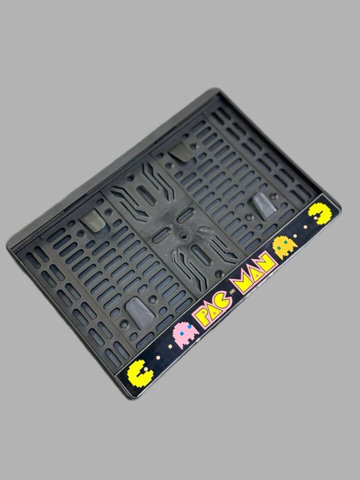 Motosiklet Plakalik Pac Man Metalize