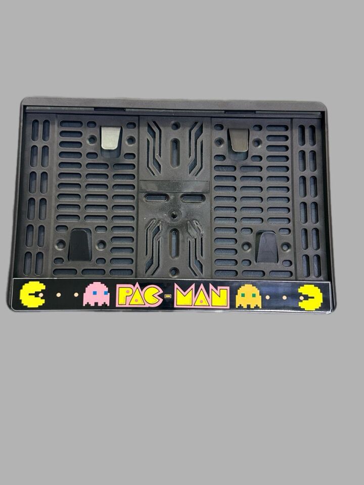 Motosiklet Plakalik Pac Man Metalize
