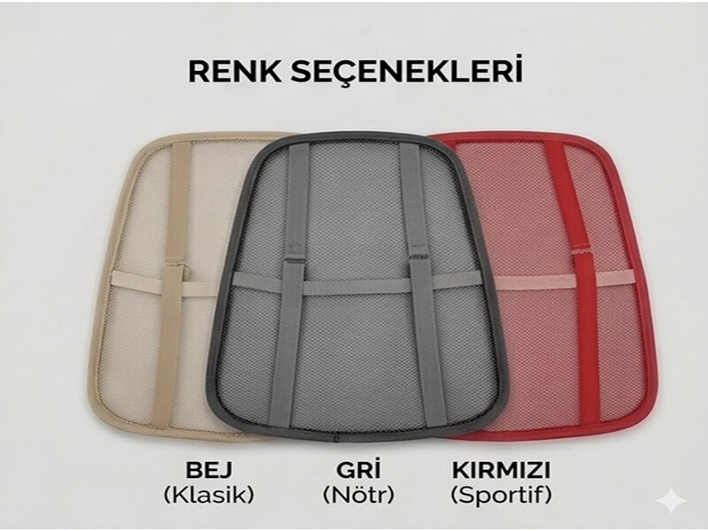Ortopedik Terletmeyen File Bel Desteği Sırt Minderi