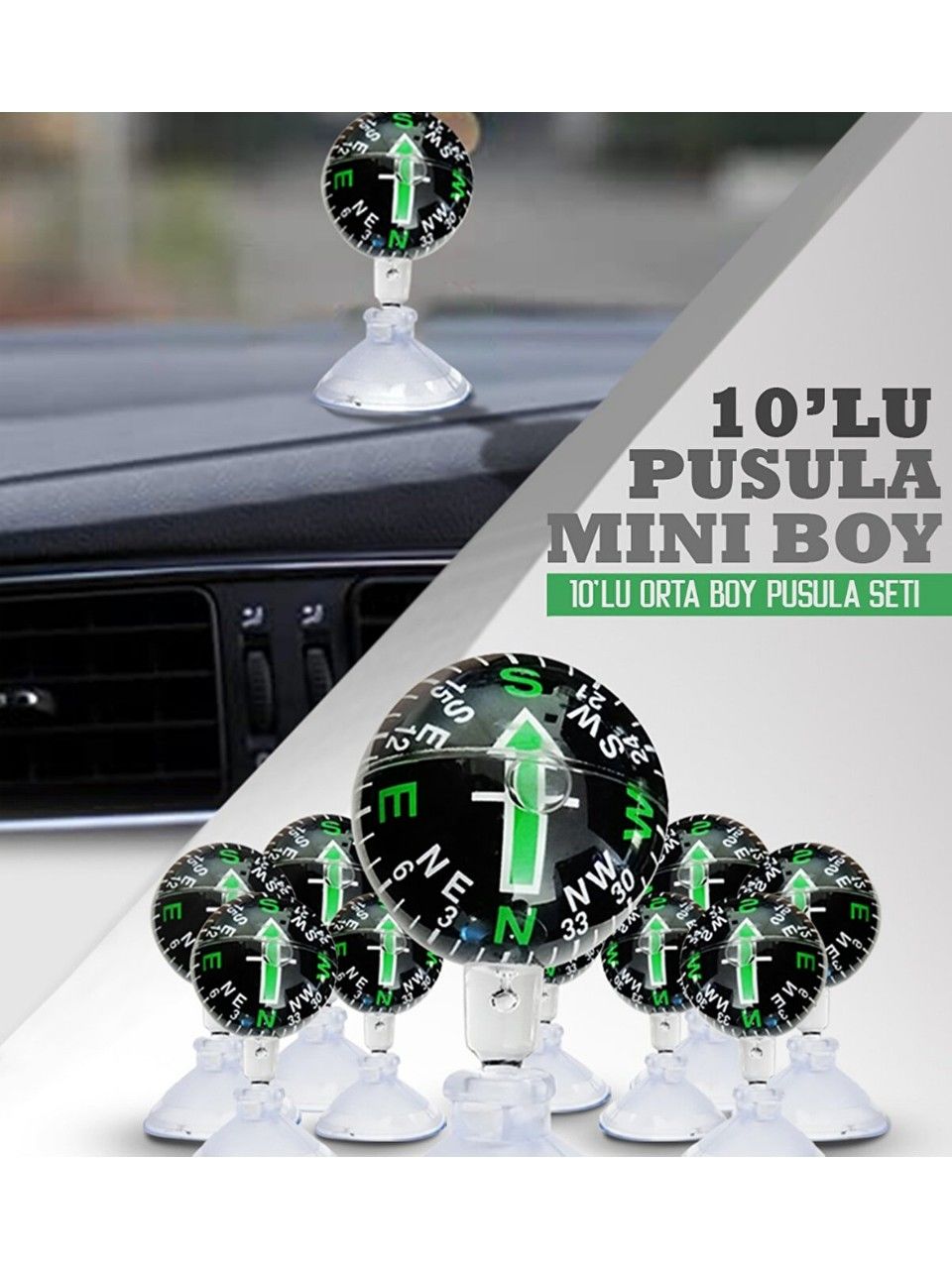 Küçük Pusula Siyah (10'lu)