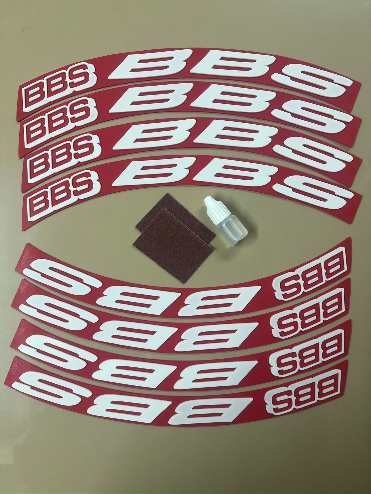 BBS Lastik Yazısı (kırmızı)