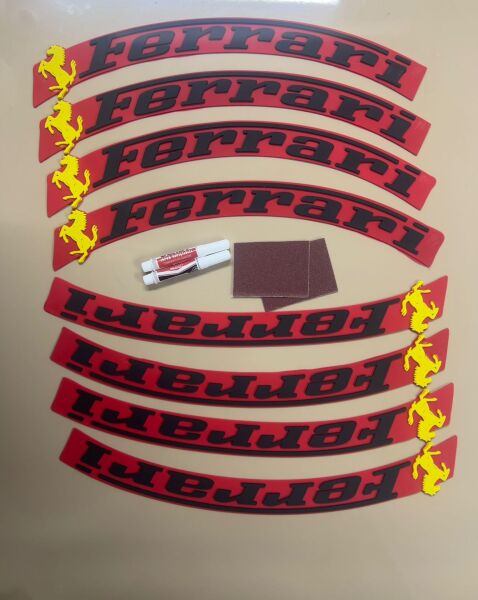 Ferrari Lastik Yazısı (kırmızı)