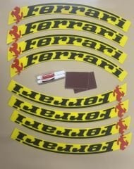 Ferrari Lastik Yazısı (sarı)