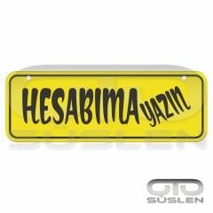 Hesabıma yazın