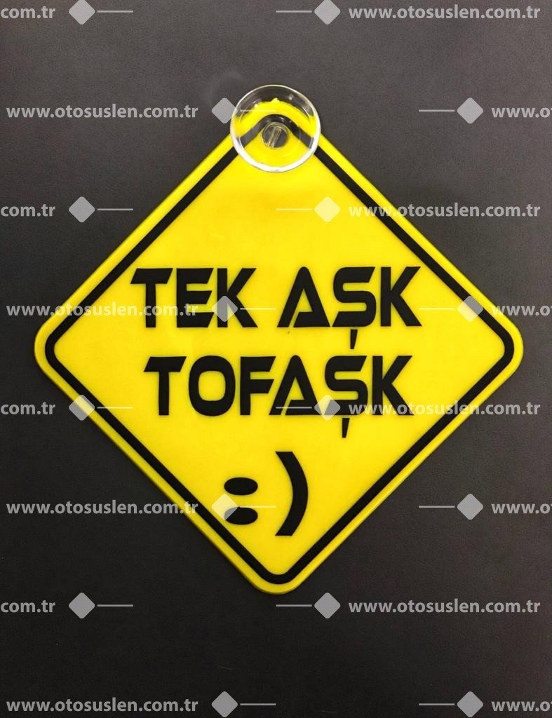 Tek Aşk Tofaşk Dekor Levha