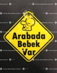 Arabada Bebek Var Dekor Levha