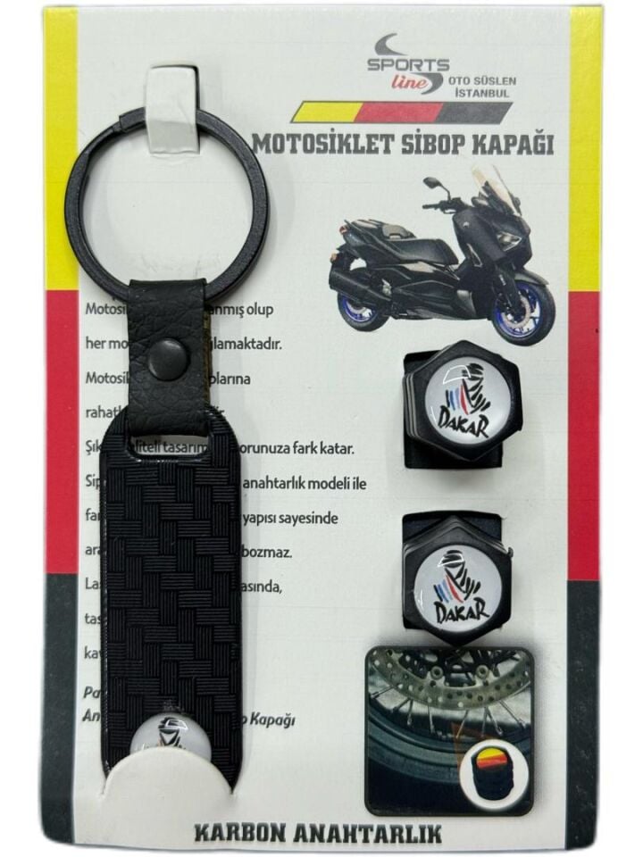 Dakar anahtarlıklı sibop kapağı