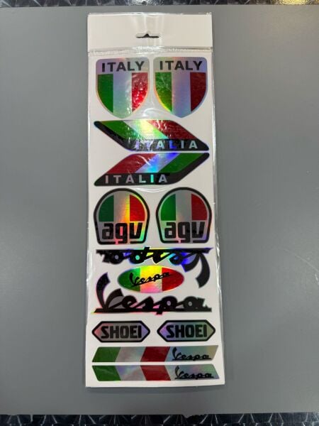 Vespa grup hologramlı sticker