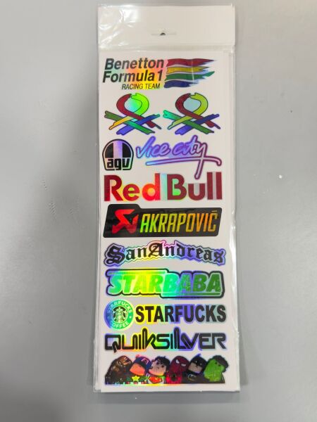 Benetton grup hologramlı sticker