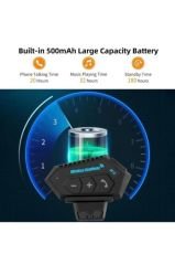 BT12 Motosiklet Bluetooth Intercom Interkom Dinleme Ve Konuşma Özellikli Su Geçirmez Kulaklık